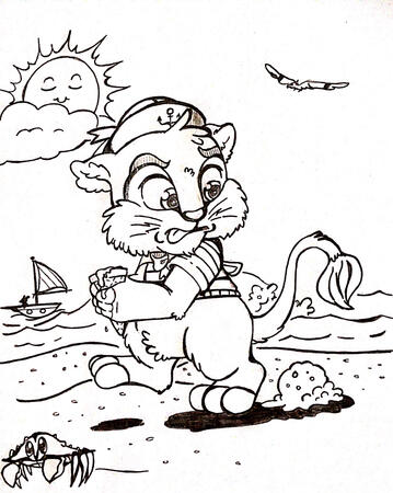 Lion Cub Character Sketch