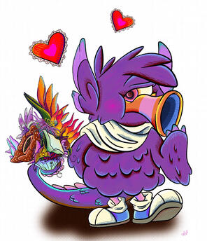 Woolley Character Illustration